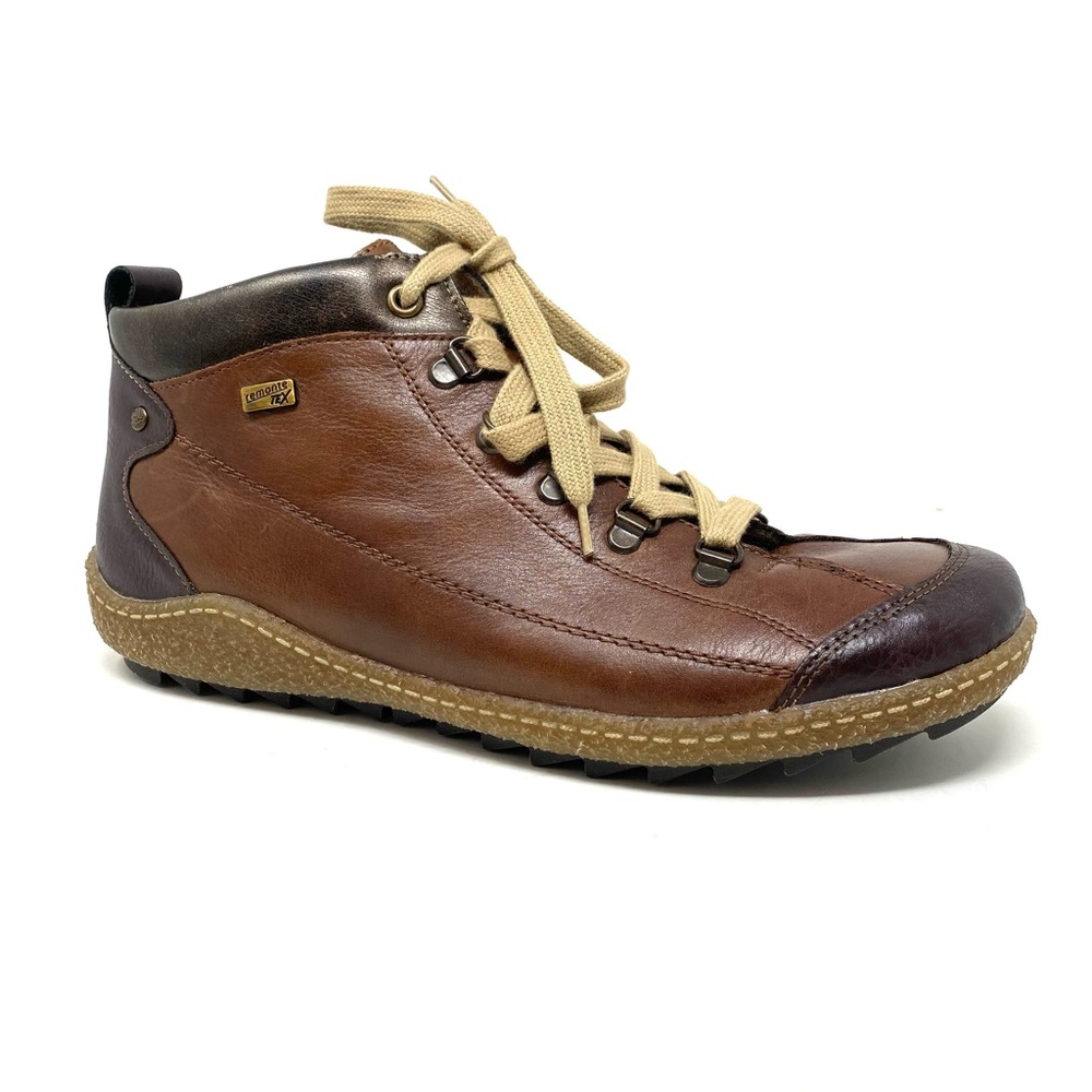 Remonte Liv R4779-25 Kakao Brasil Leather Fleece Lined Booties Size 41 NIB